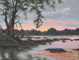 "Potomac River Evening" by Mary F. Kokoski